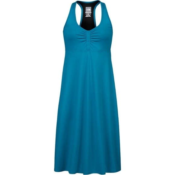 The North Face Dresses & Skirts - The North Face Abby Dress Women's M Teal Racer Back Outdoor  UPF30 Large Hike